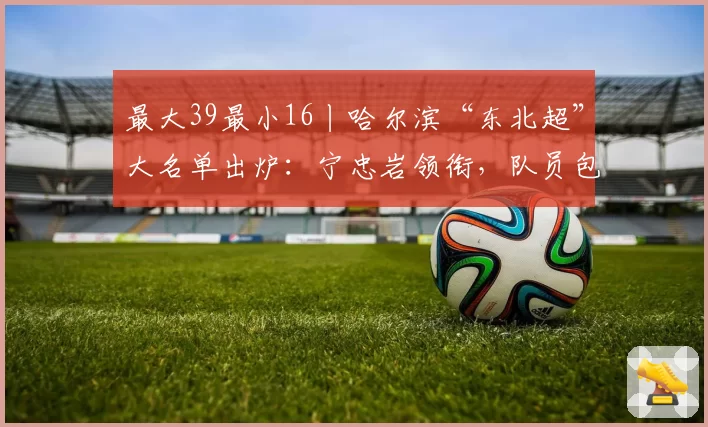 最大39最小16丨哈尔滨“东北超”大名单出炉：宁忠岩领衔，队员包含教师和检察官等